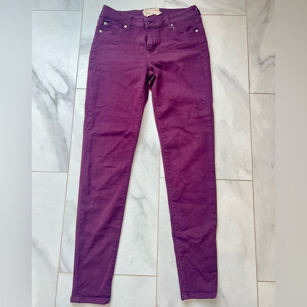 Altar’d State red stretch skinny jeans